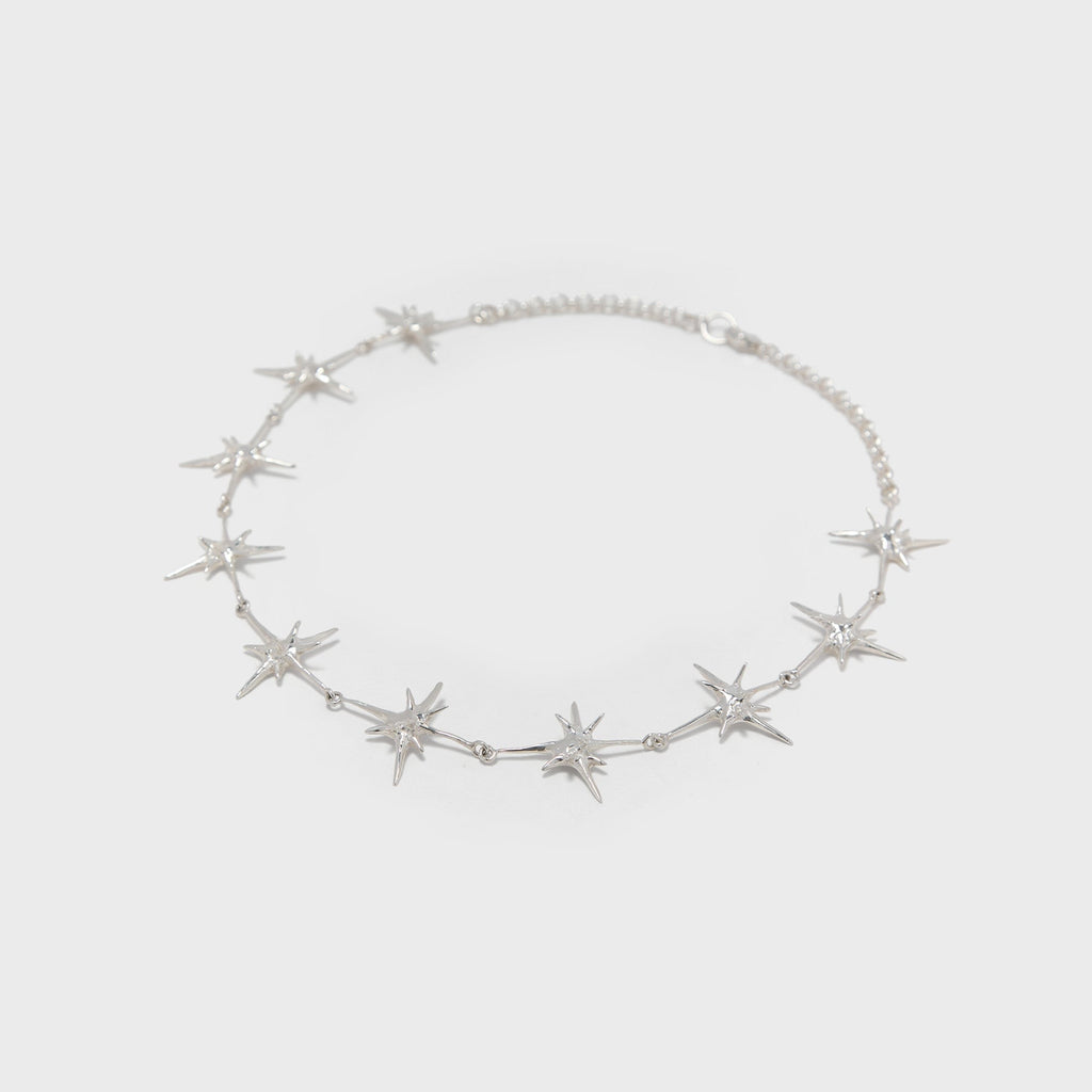 Faris Uni Collar Necklace - Silver