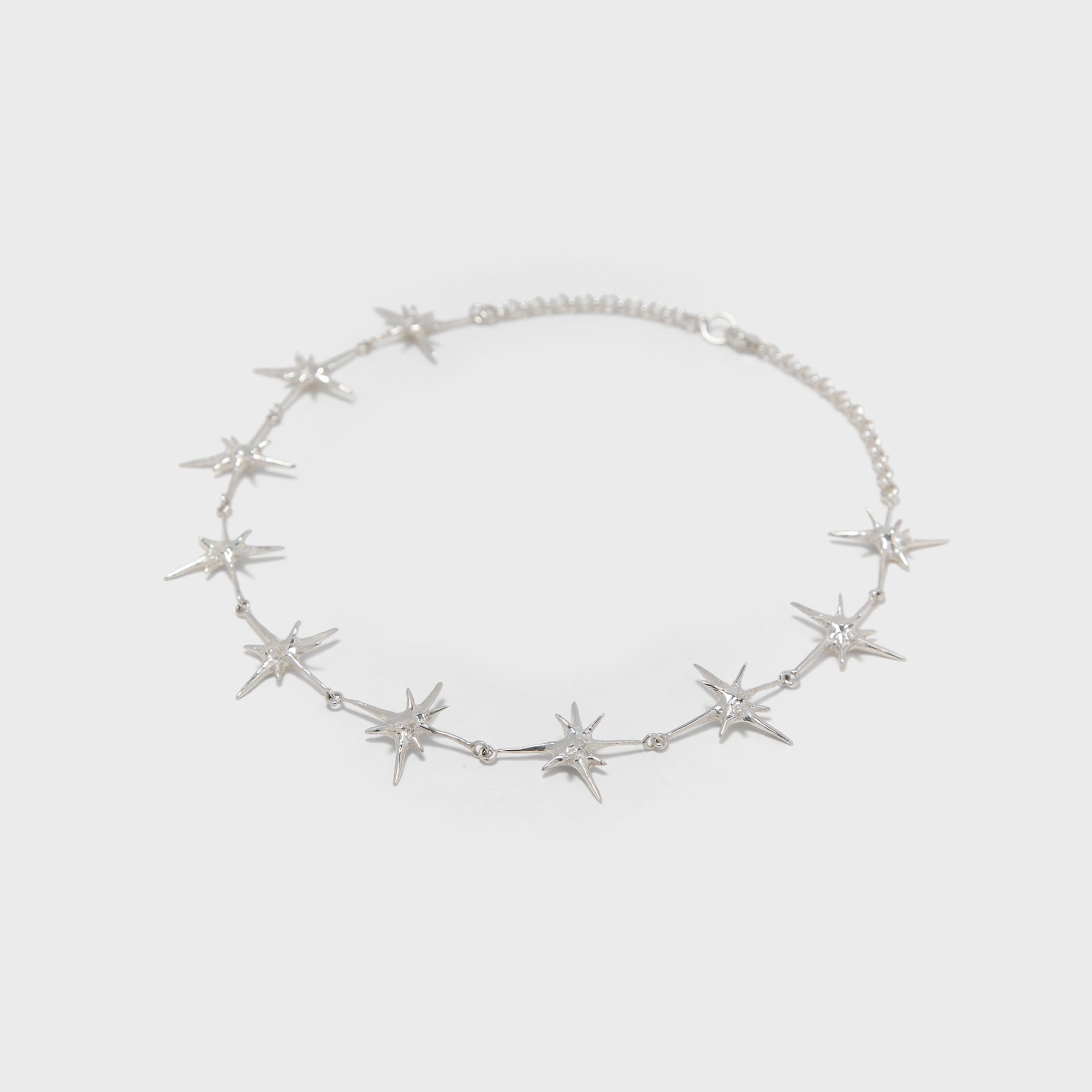 Faris Uni Collar Necklace - Silver