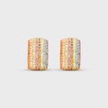 Crystal Haze Exclusive Infinity Hoops Small - Gold / Rainbow
