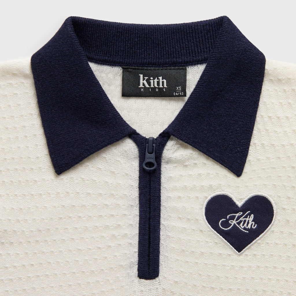 Kith Kids Knit Taylen Crop Polo - Silk