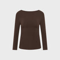 St. Agni Soft Jersey Ballerina Top - Liquer
