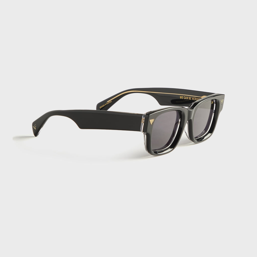 Vintage Frames Bowie Acetate Sunglasses - Black / Clear