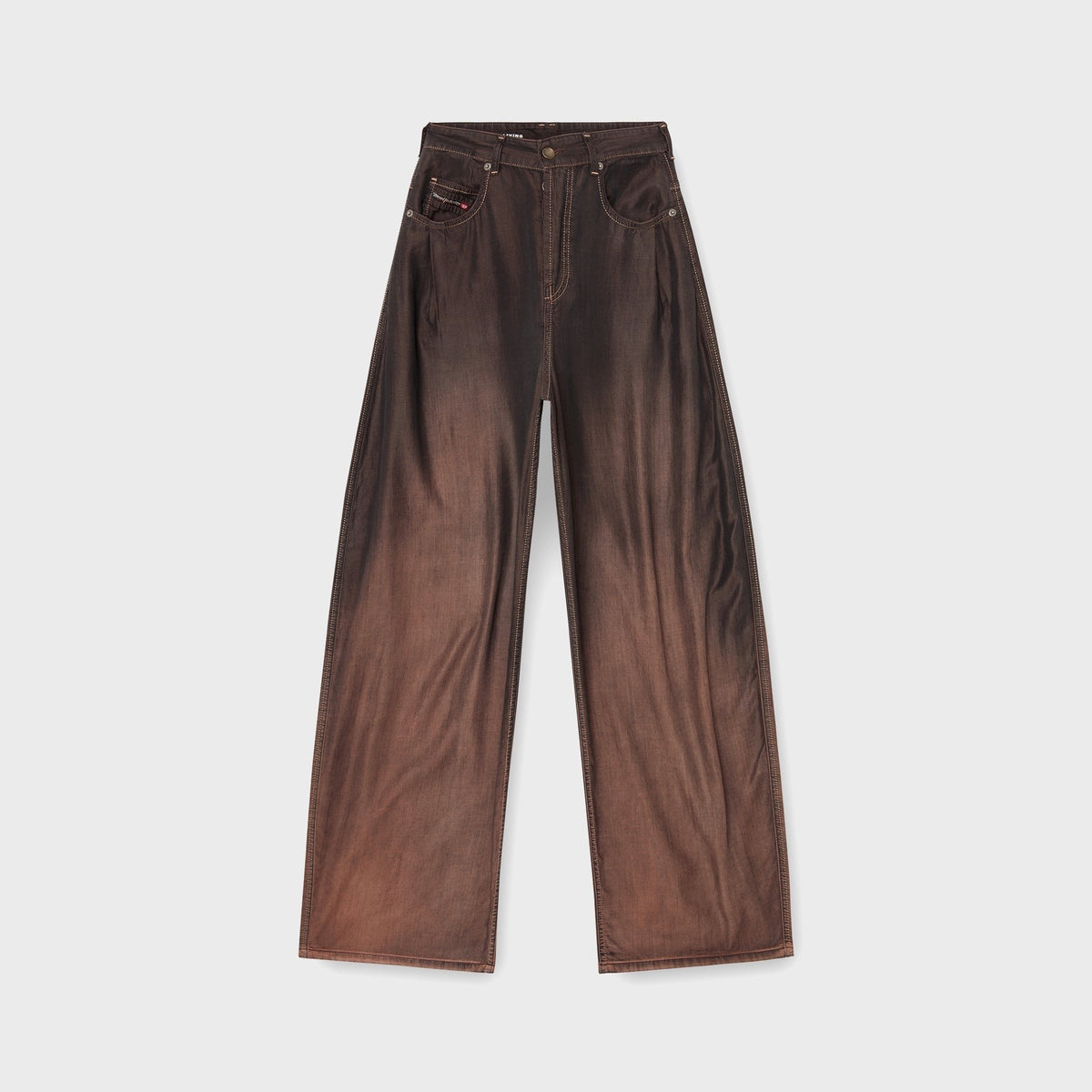 Diesel Relaxed High Waist 1987 D-Khelz Jean - Brown