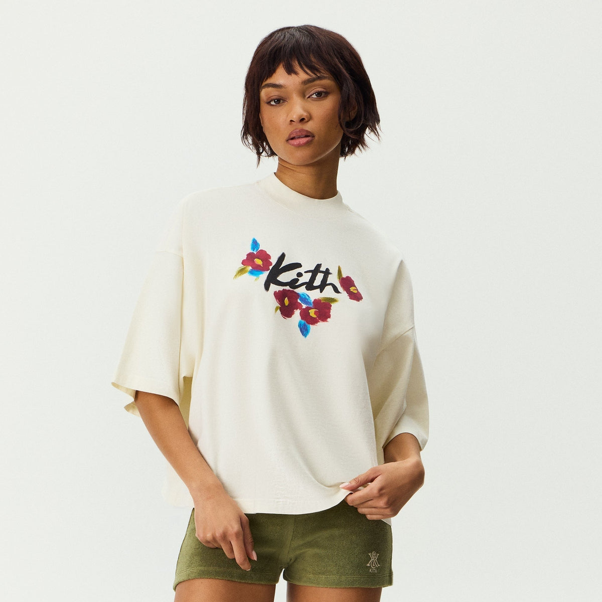 Kith Women Ruben Brush Floral Tee - Silk