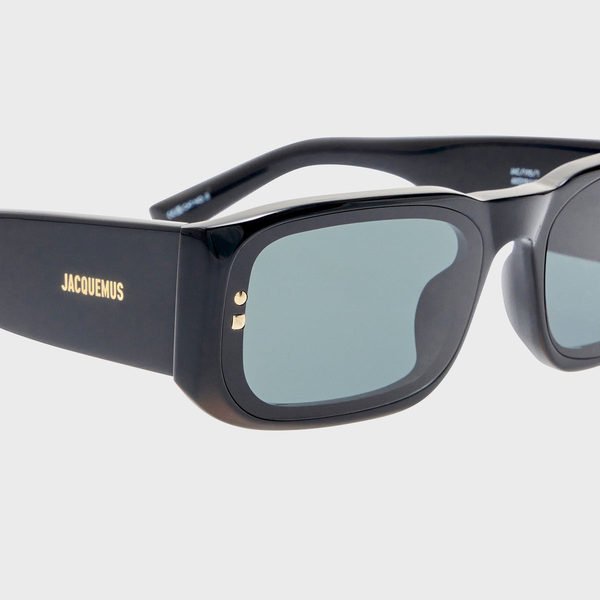 Jacquemus Jac 195 Frames - Black / Light Gold / Grey