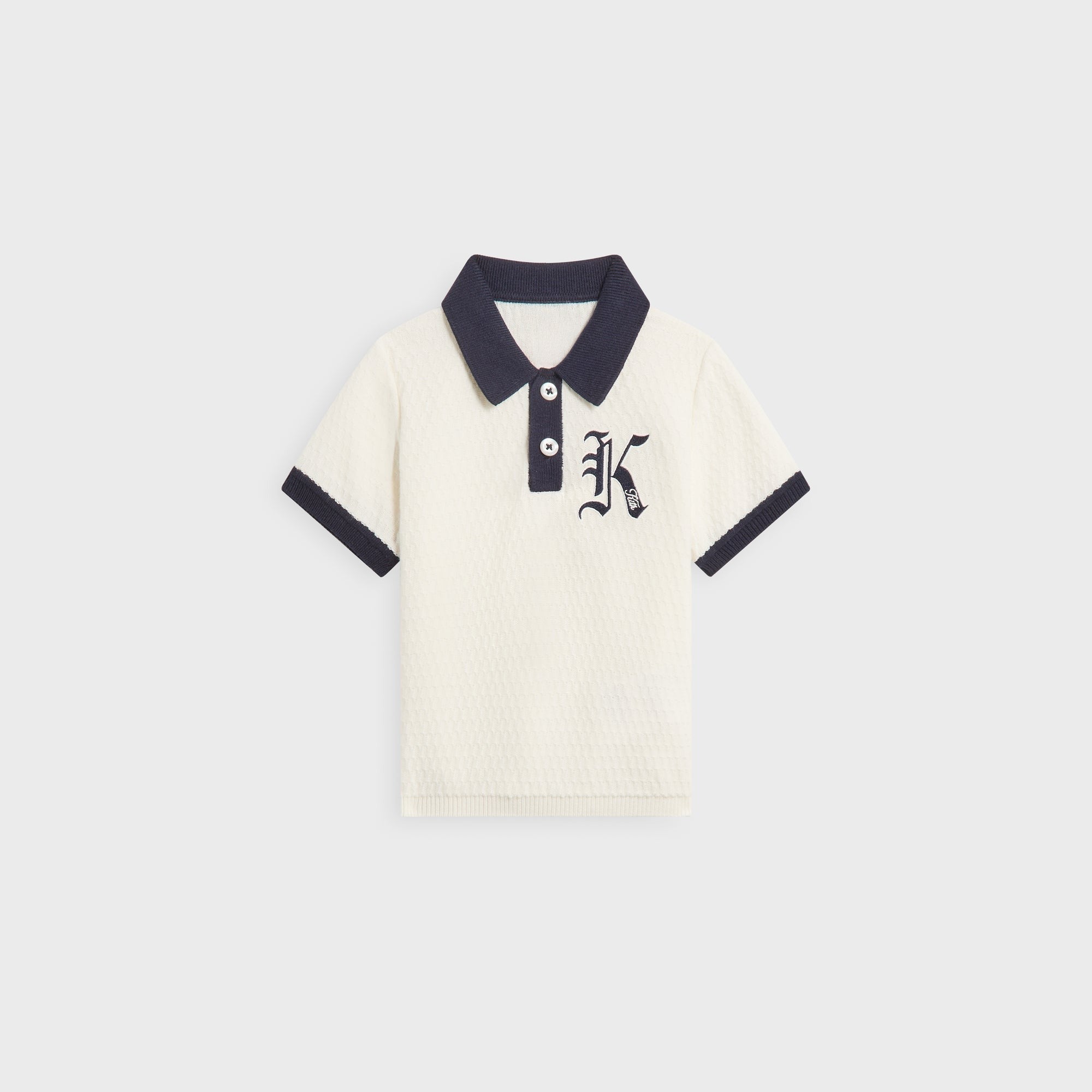 Kith Baby Knit Tilden Short Sleeve Polo Shirt - Silk