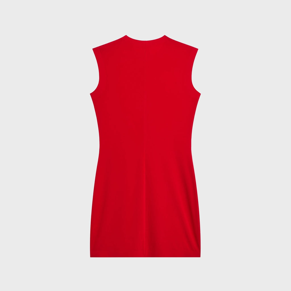 Norma Kamali Sleeveless Mini Dress - Tiger Red