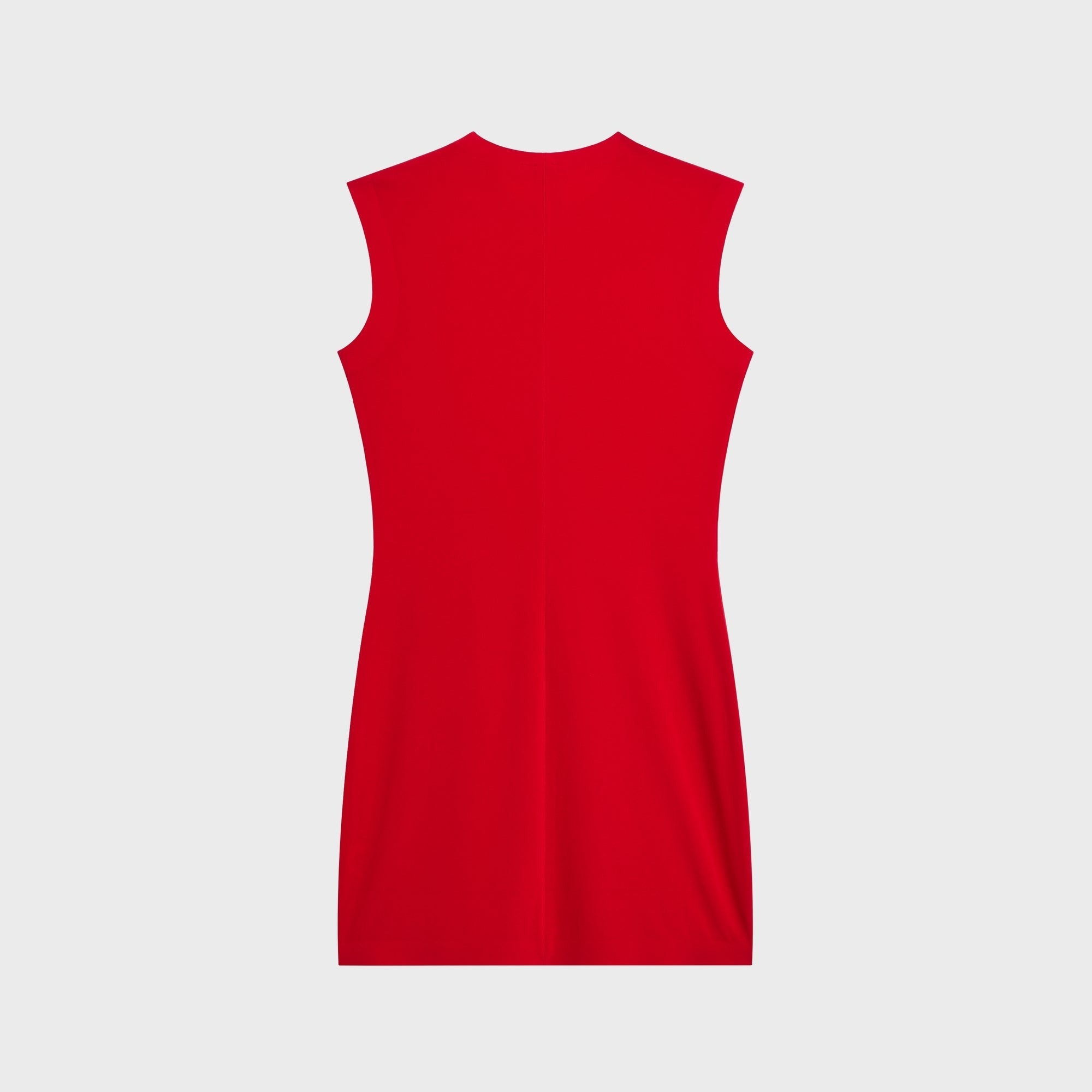 Norma Kamali Sleeveless Mini Dress - Tiger Red
