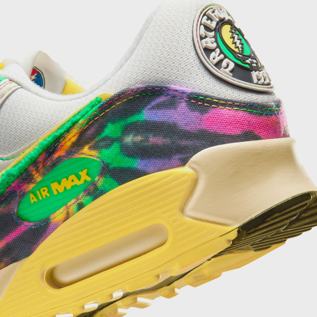 Nike x The Grateful Dead x University of Oregon Air Max 90 - Sail / Green Shock / Yellow Strike