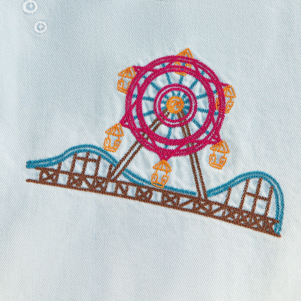 Kith Kids Novelty Thompson Camp Shirt - Light Indigo