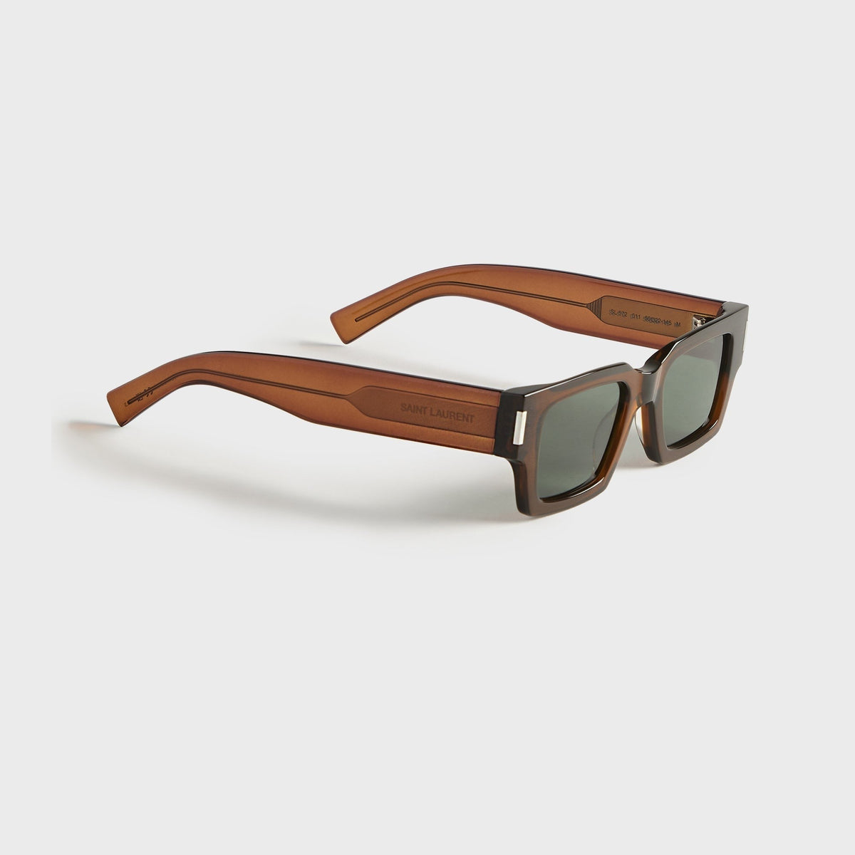 Saint Laurent SL 572 Resin Sunglasses - Brown / Green