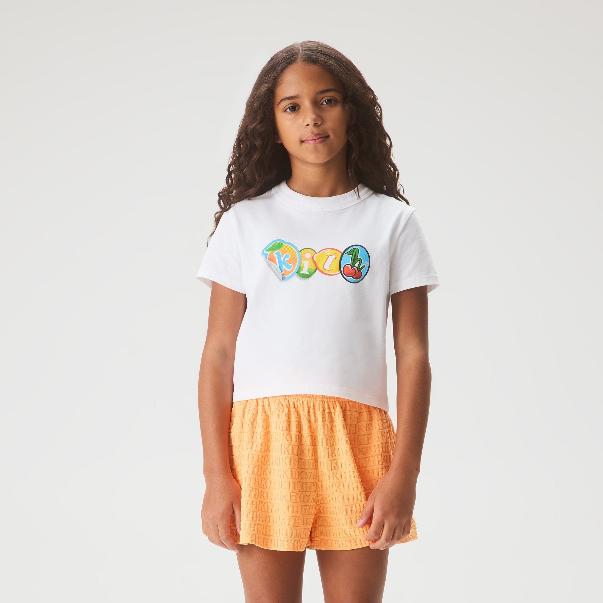 Kith Kids Stickers Graphic Mulberry II Tee - White