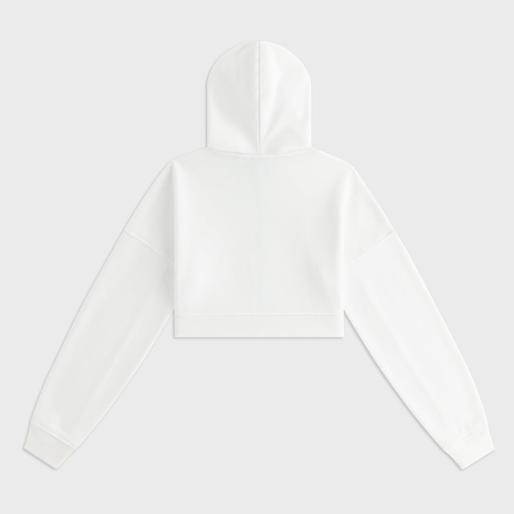 Kith Women Hendler Cropped Hoodie - White