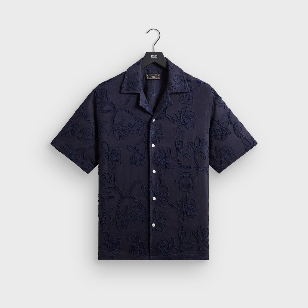 Kith Corded Floral Thompson Camp Collar Shirt - Nocturnal
