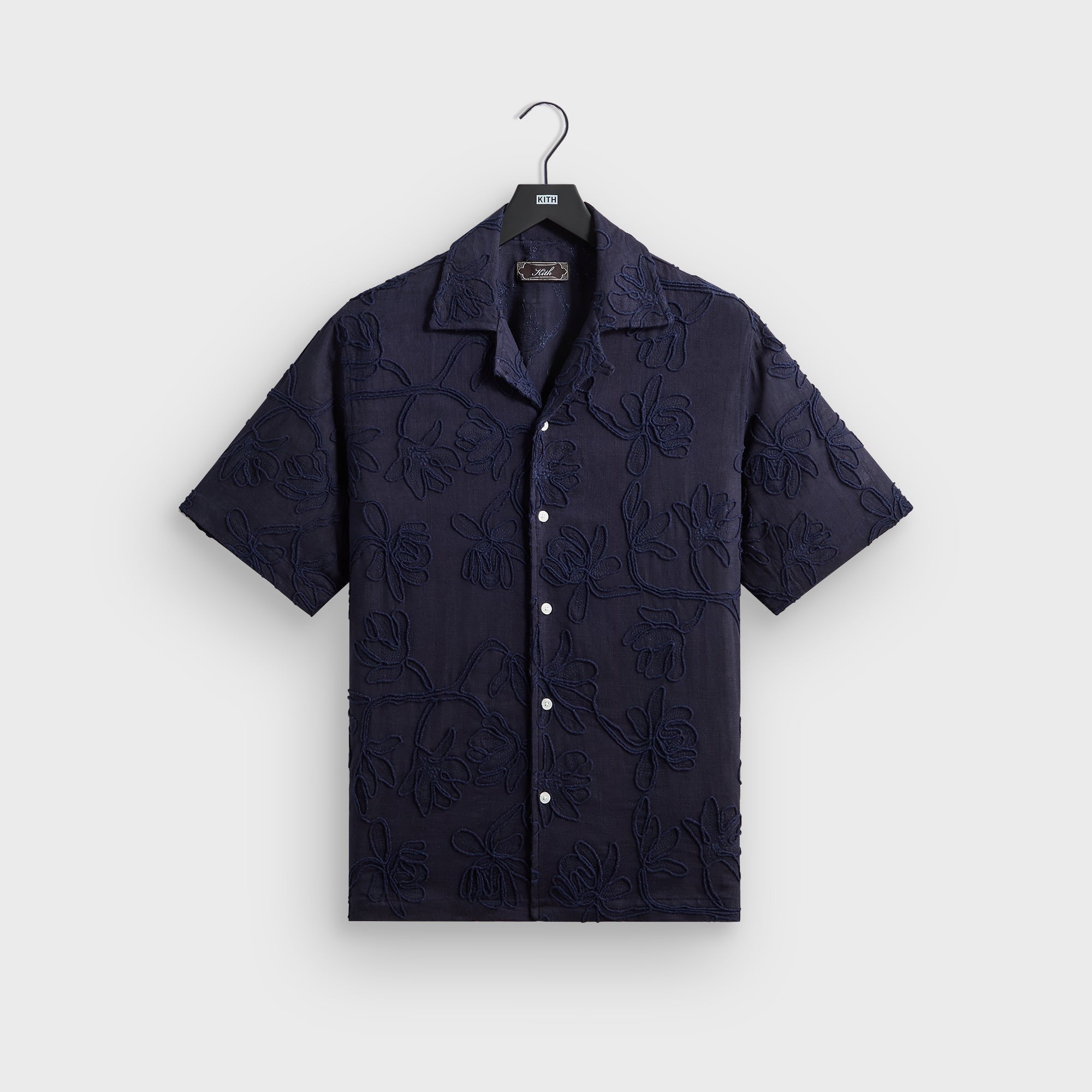 Kith Corded Floral Thompson Camp Collar Shirt - Nocturnal