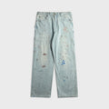 Coût De La Liberté Nova Sling Denim Over Sized Painter Pant - Indigo
