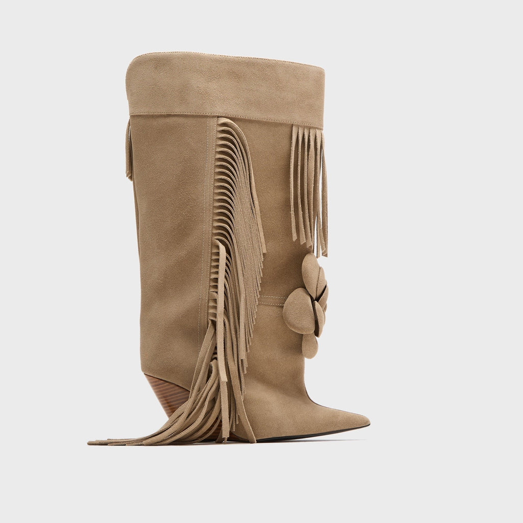 Abra Rose Boot - Beige