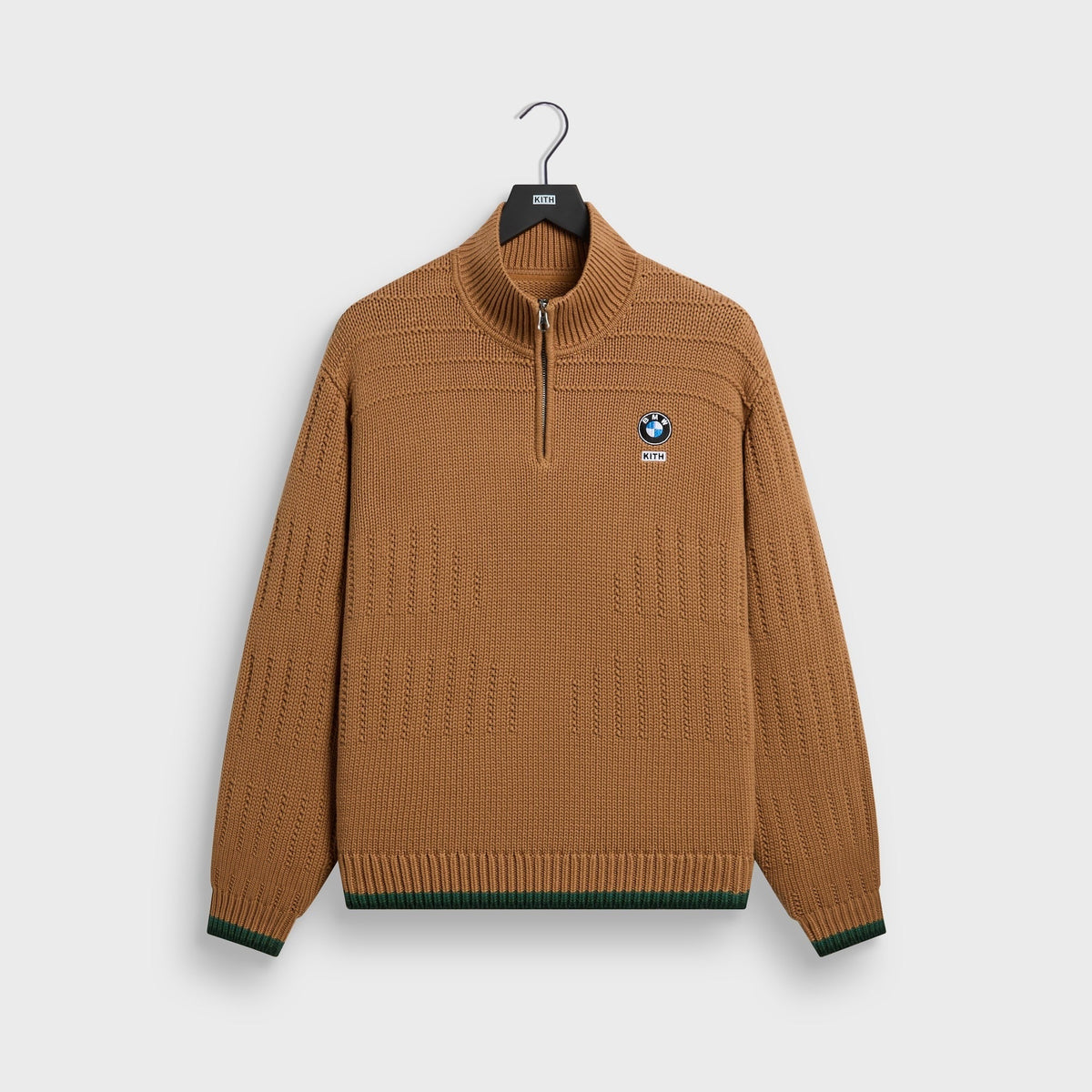 Kith for BMW Ansel Quarter Zip Sweater - Desert