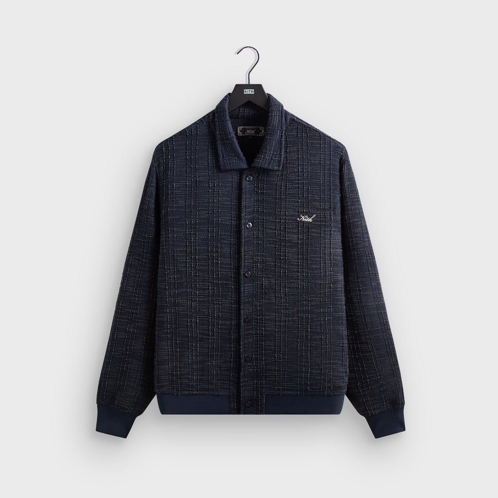 Kith High Twist Tweed Rhys Cardigan - Nocturnal
