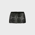 Frankies Bikinis Arlo Crochet Mini Skirt - Black