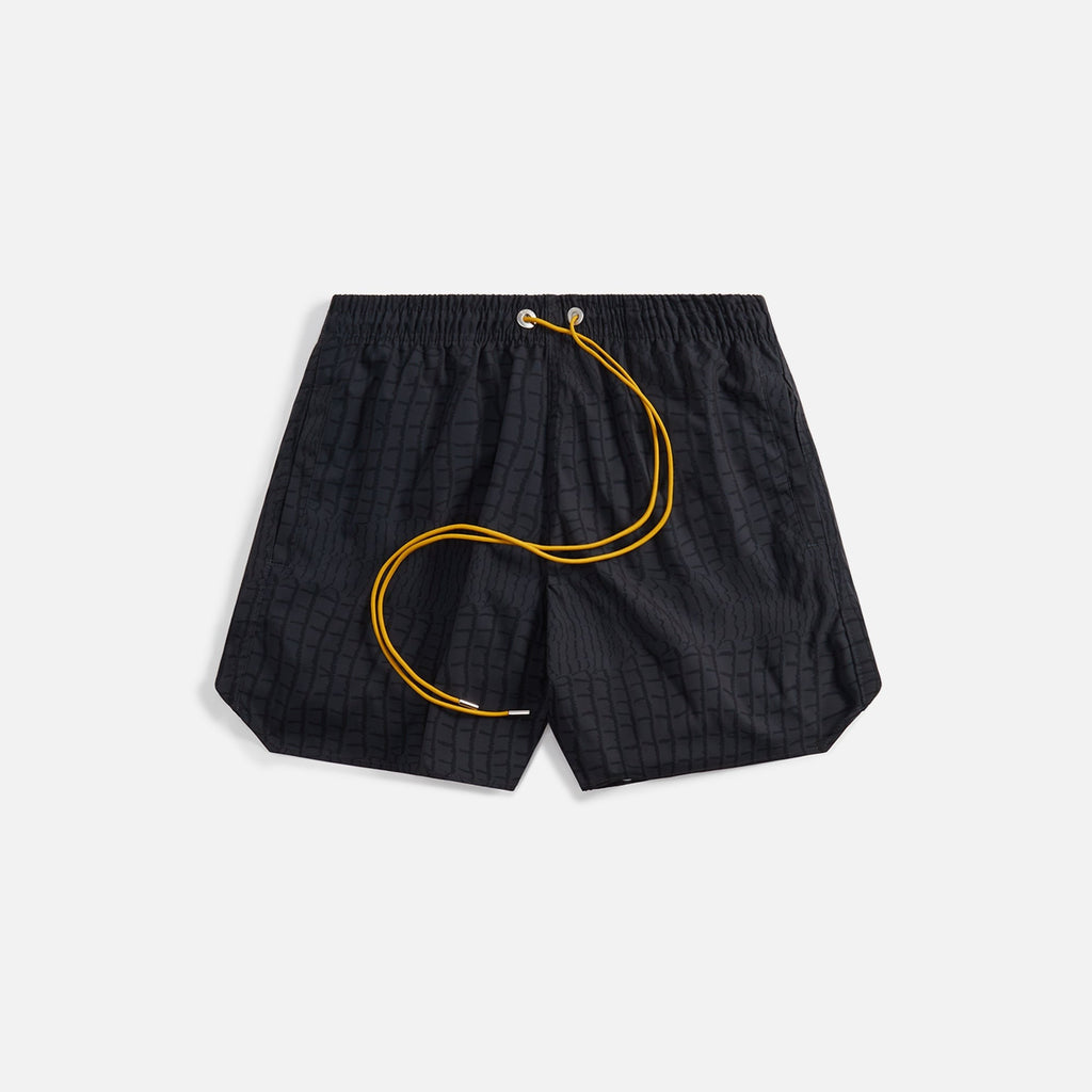 Rhude Crocodile Swim Trunk - Black