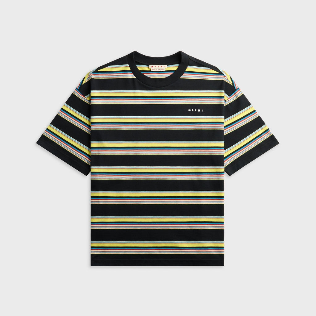 Marni Striped Short Sleeve Tee - Acid