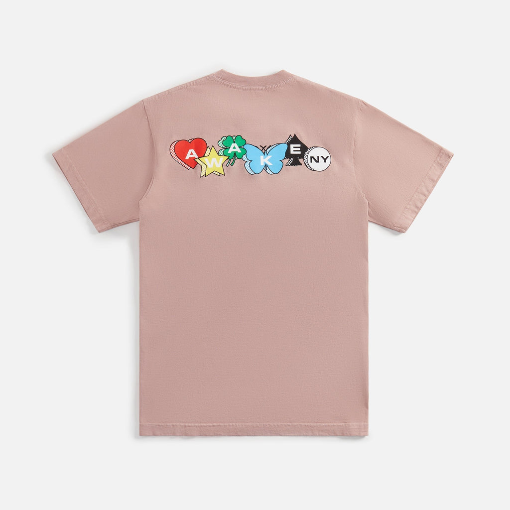 Awake NY Printed Charm Logo Tee - Brown