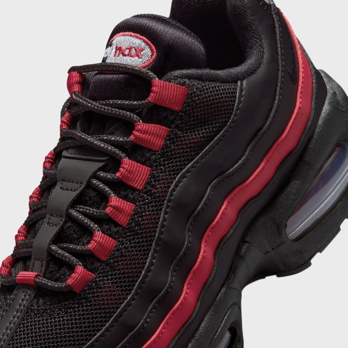 Nike GS Air Max 95 Recraft - Black / Team Crimson / Wolf Grey