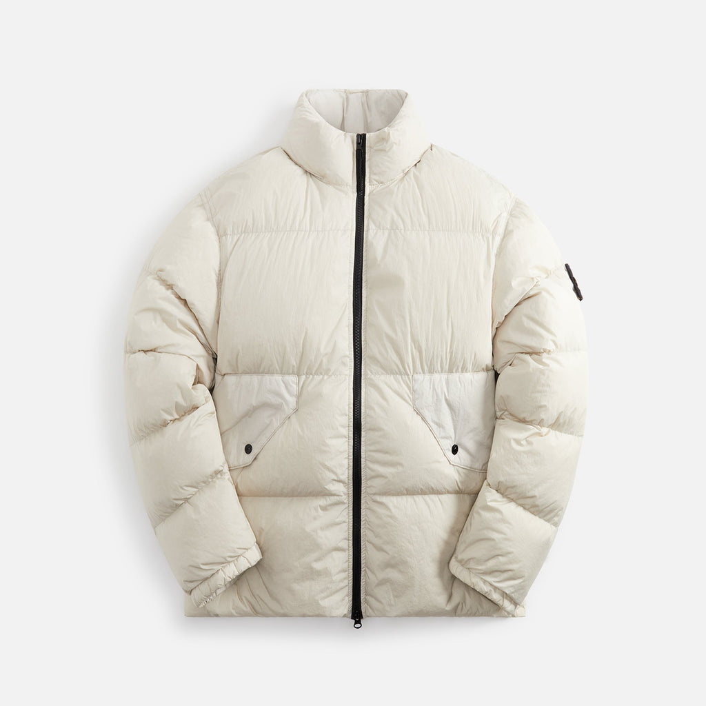 Stone Island Crinkled Down Jacket - Plaster