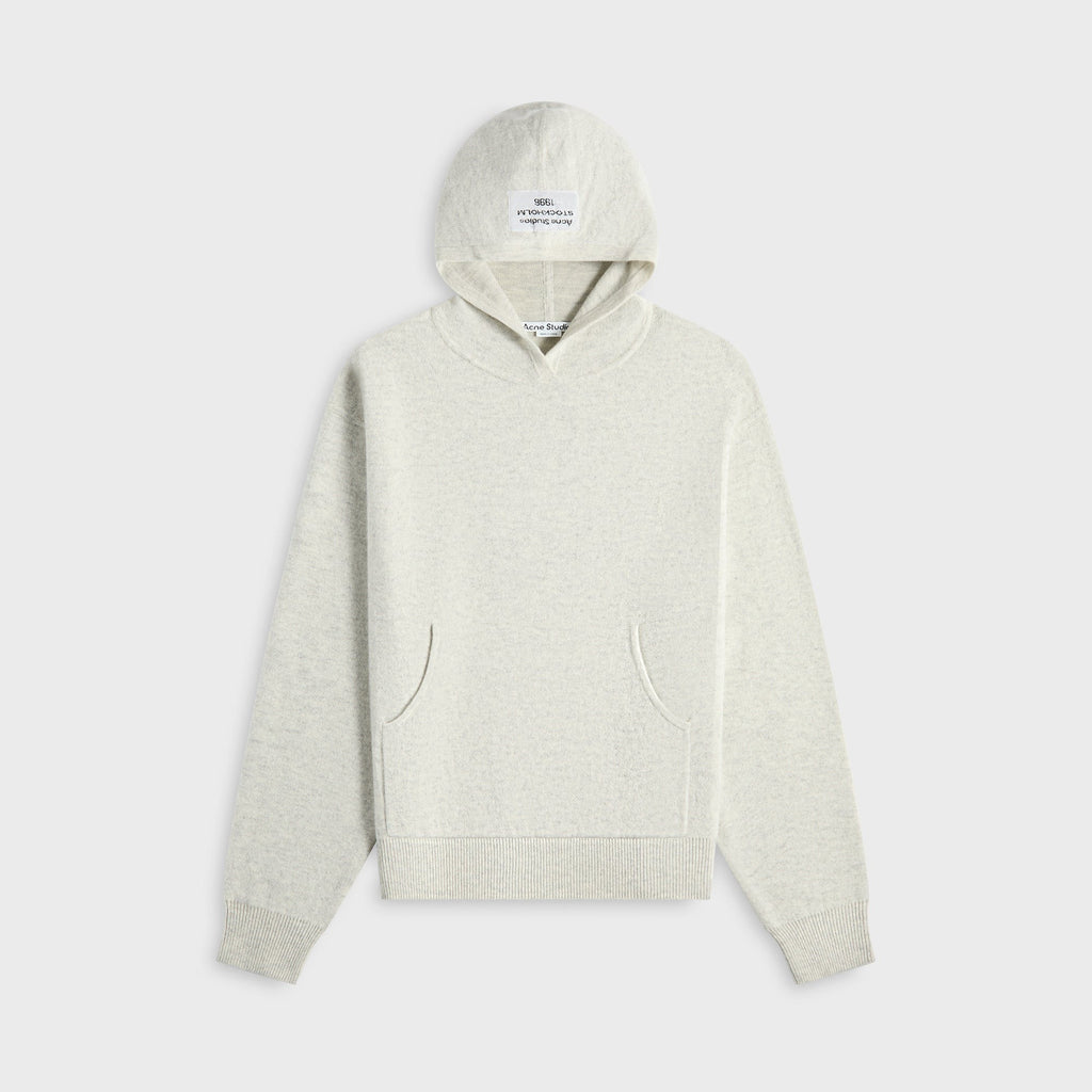 Acne Studios Cashmere Hoodie - Light Grey Melange