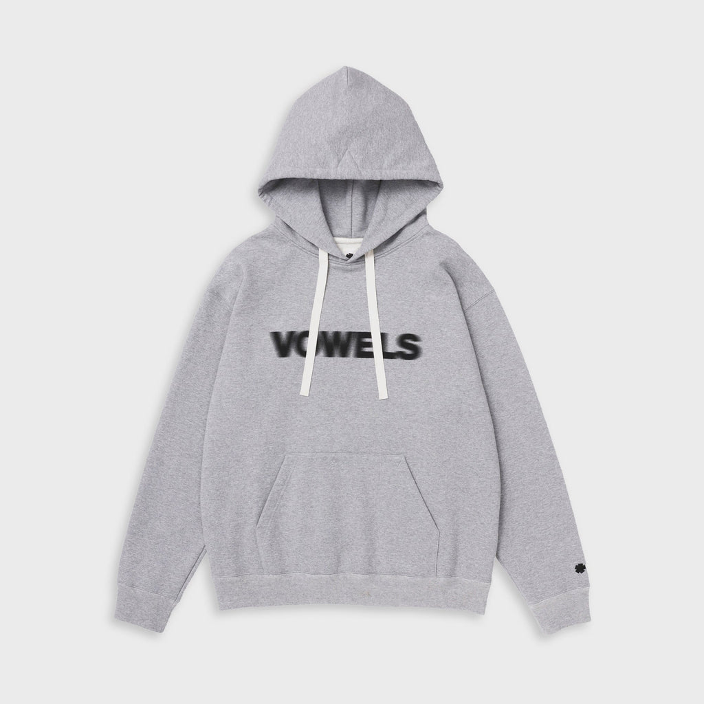 vowels Blur Hoodie - Grey Heather