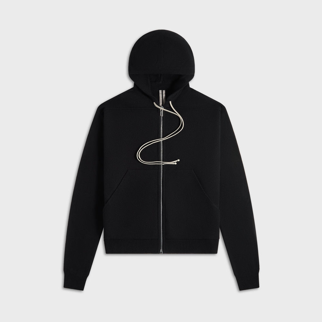 Rick Owens Zipped Hoodie - Black