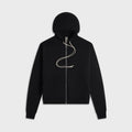Rick Owens Zipped Hoodie - Black
