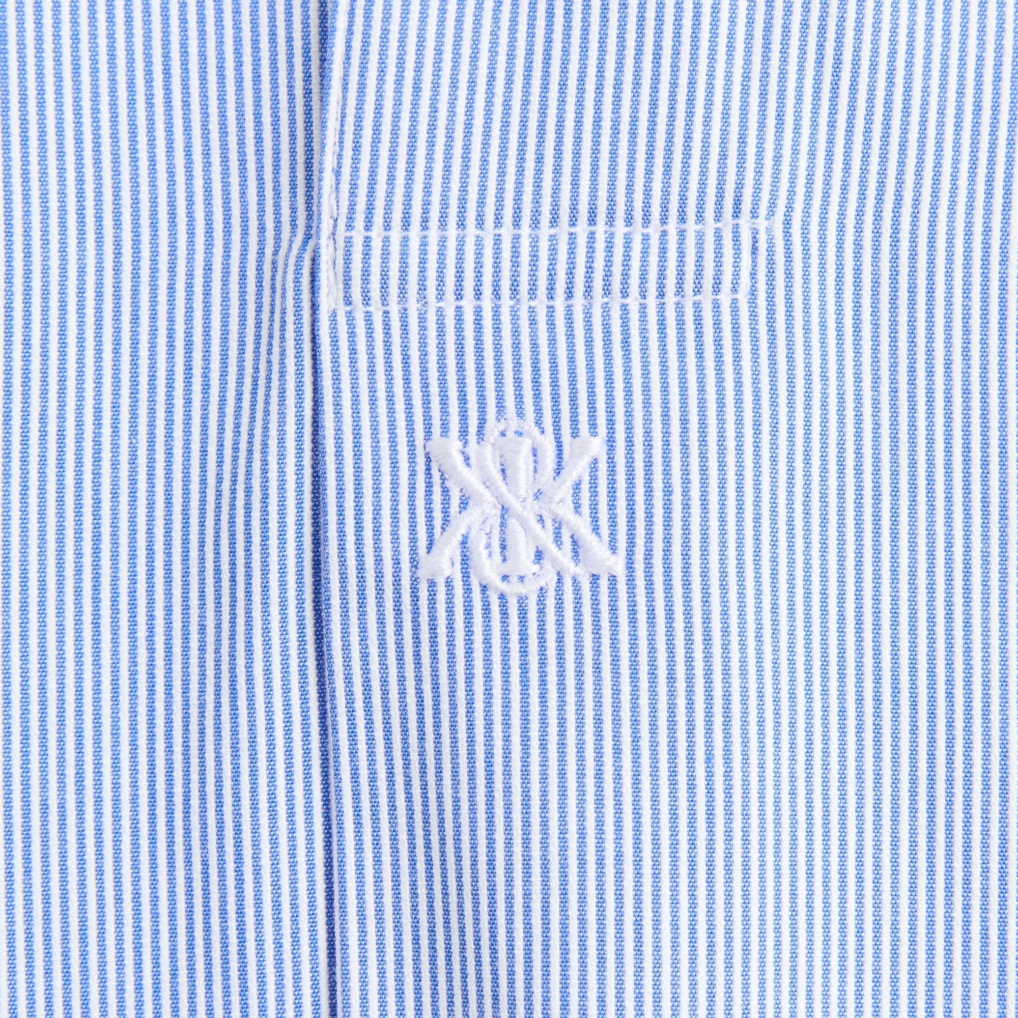 Kith Textured Microstripe Ian Popover Shirt - Marina