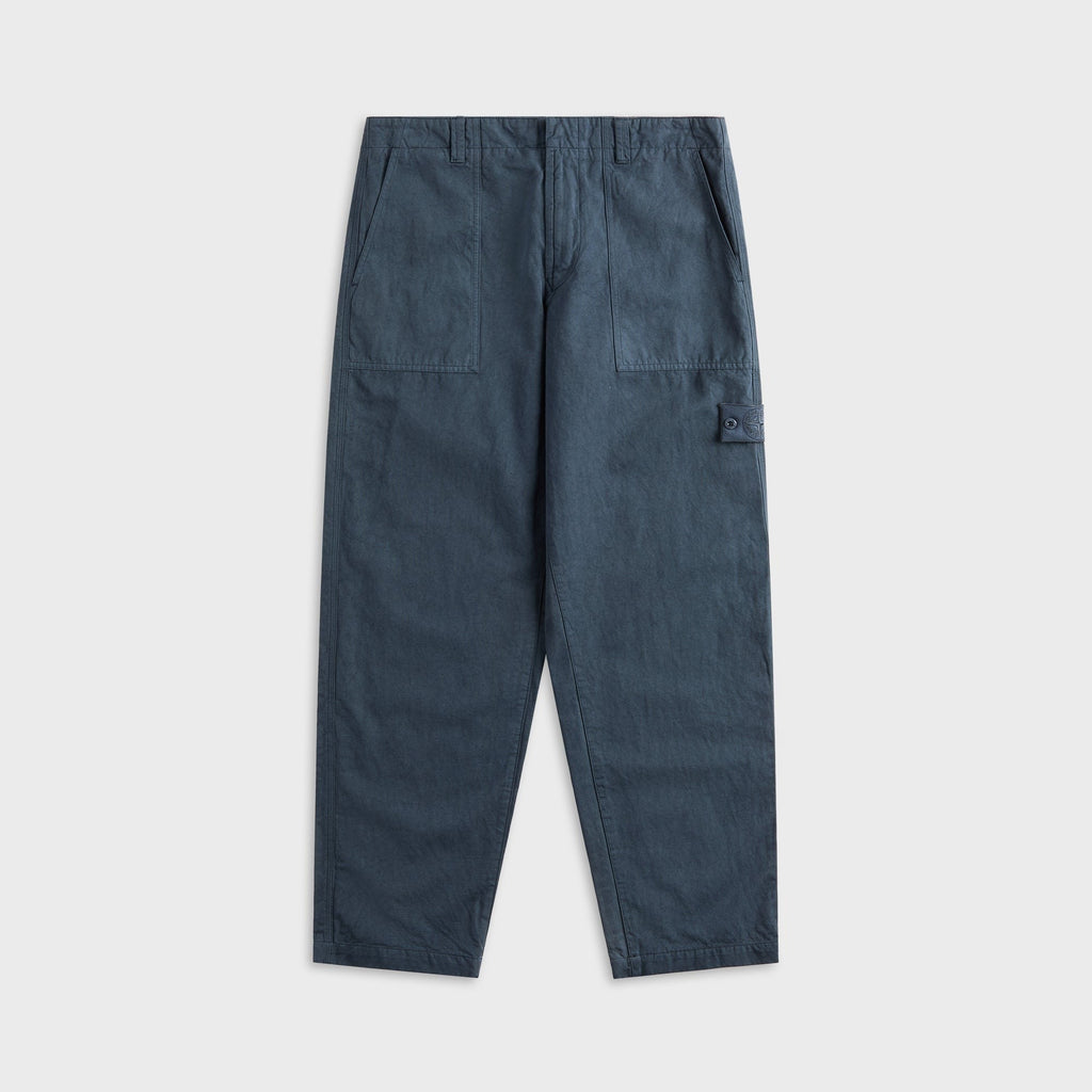 Stone Island Ghost Canvas Trouser - Slate Blue