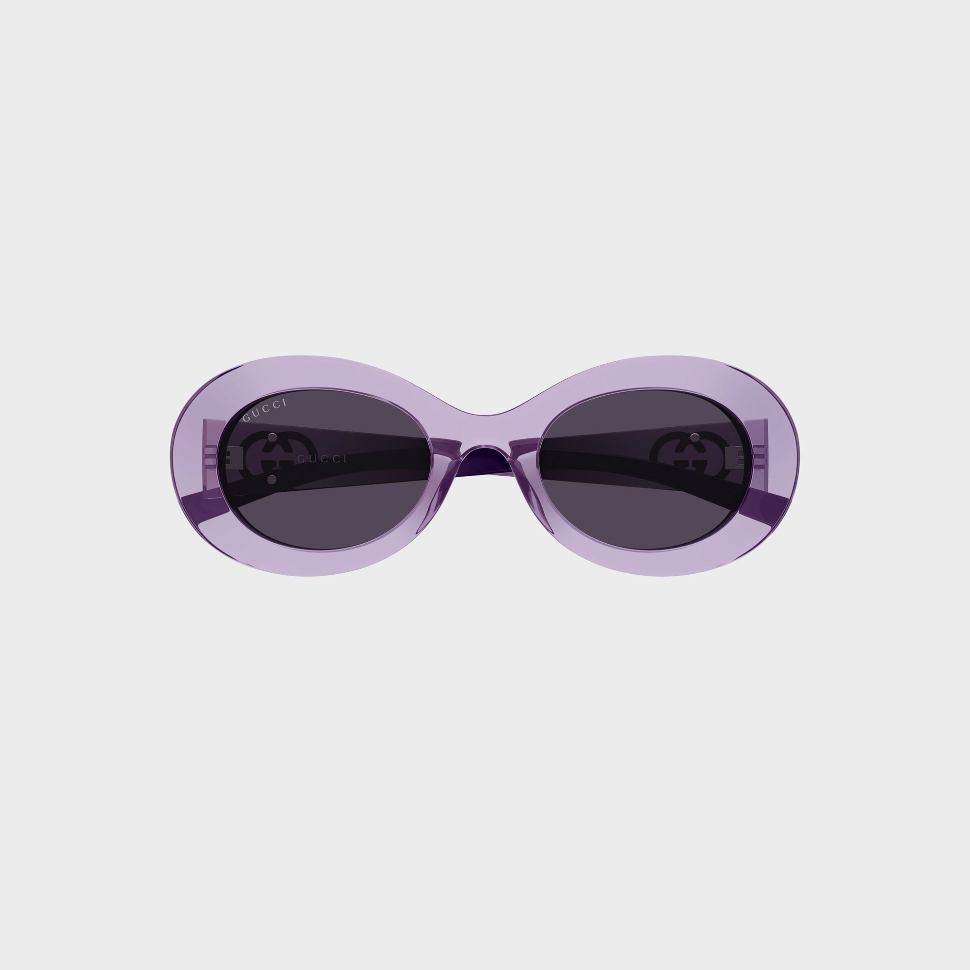 Gucci Oval Frame Sunglasses - Violet