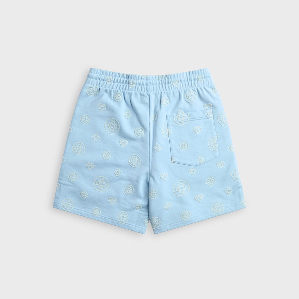 Casablanca Applique Monogram Sweatshort - Blue