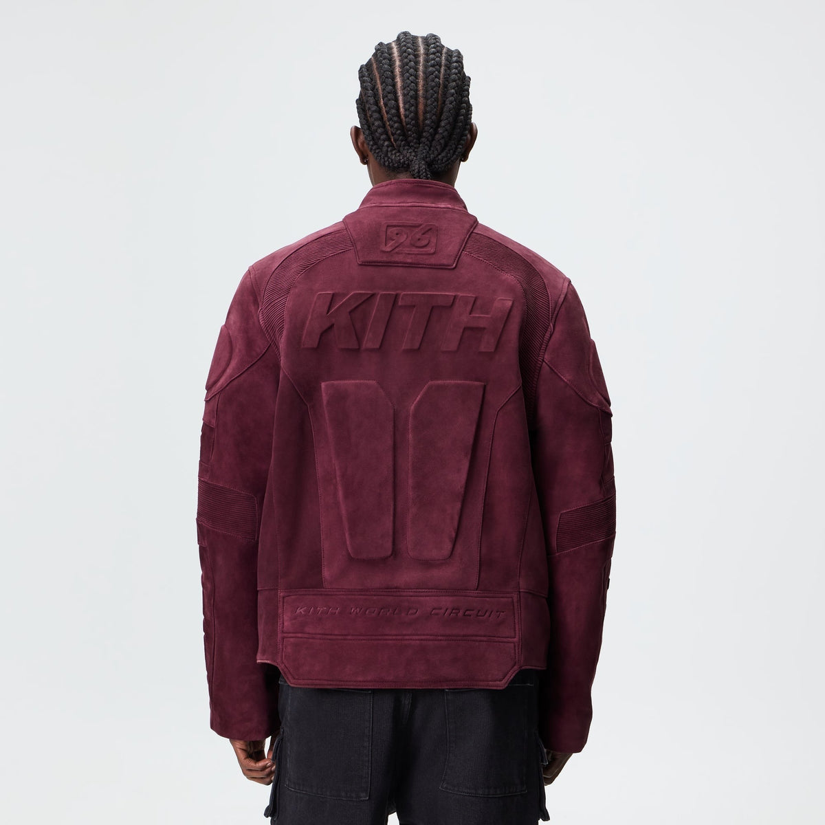 Kith Suede Wayne Moto Jacket - Magma