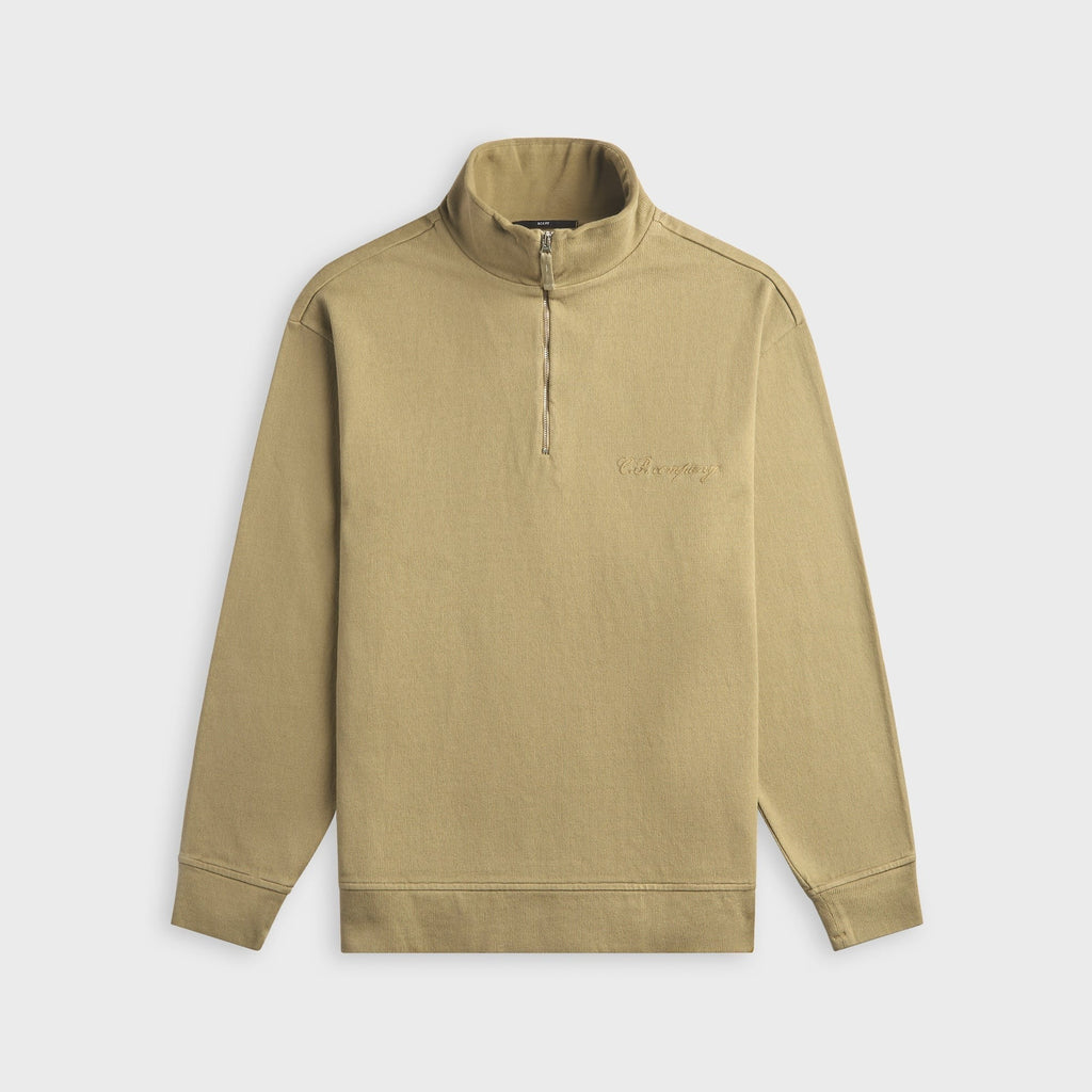 C.P. Company 10/2 Combed Jersey Polo Collar Sweatshirt - Moss Gray