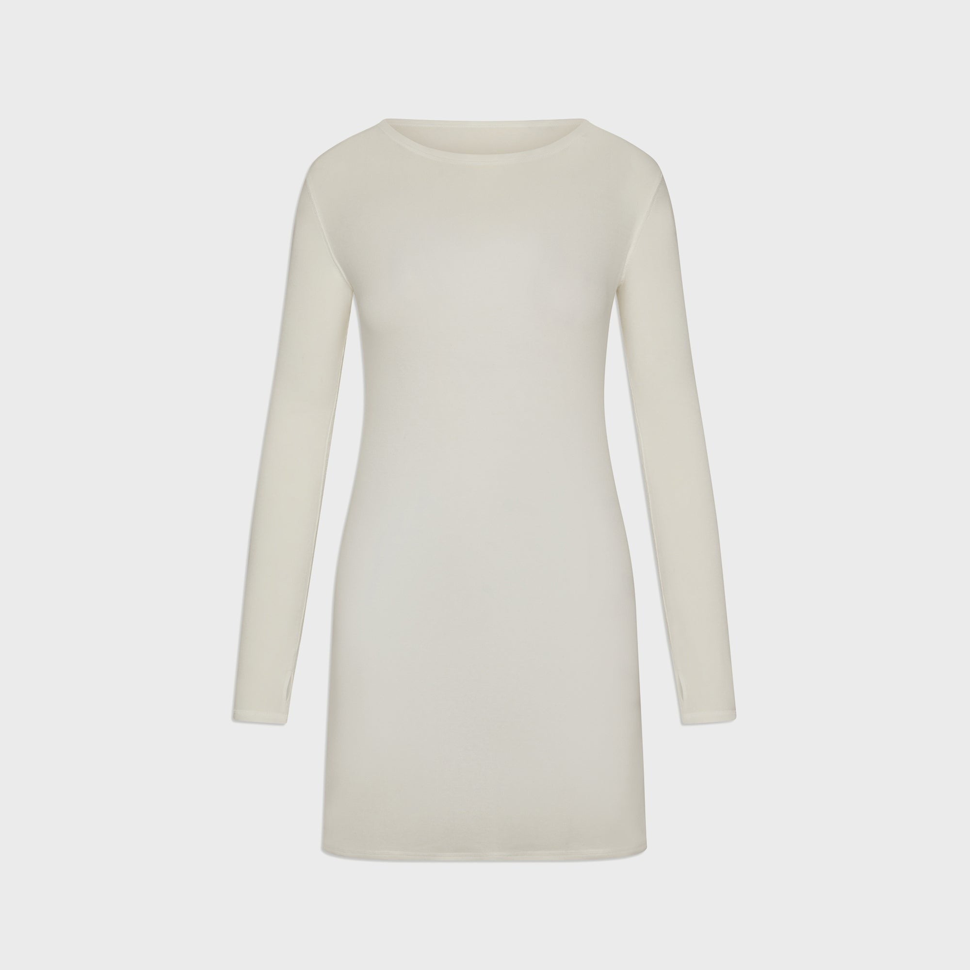 Frankies Bikinis x Jennie Kim Lightweight Jersey Mini Dress - Coconut Cream