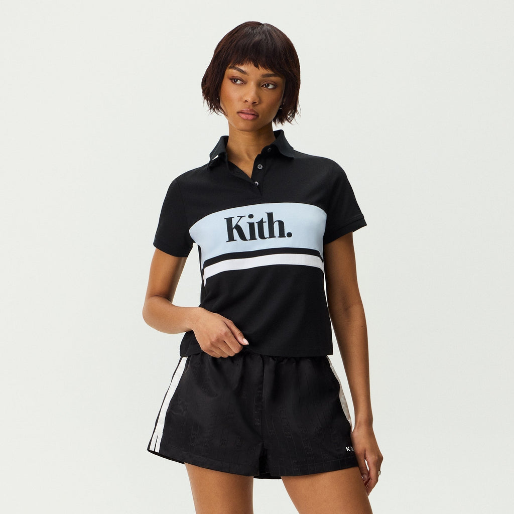 Kith Women Breda Paneled Polo - Black