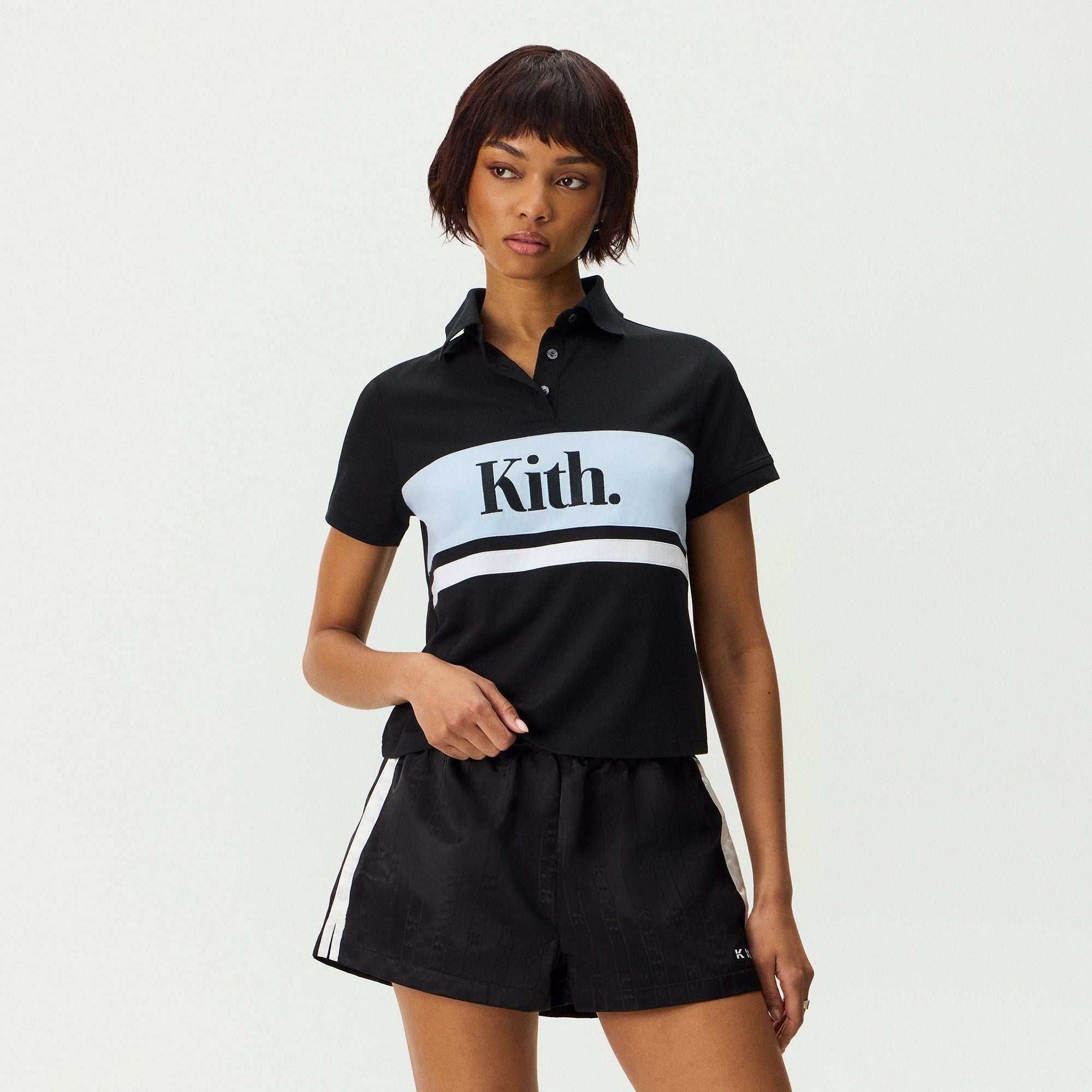 Kith Women Breda Paneled Polo - Black