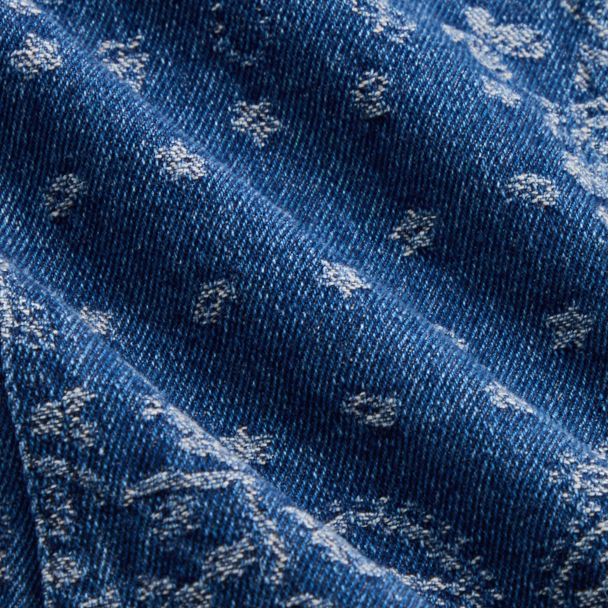 Kith Baby Paisley Hooded Ginza Shirt - Medium Indigo