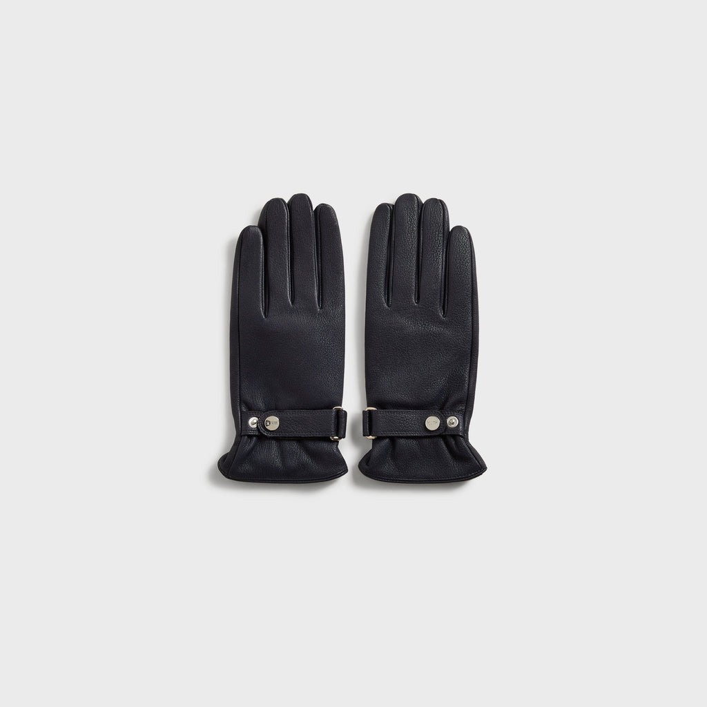 Kith Tumbled Leather Manhattan Gloves - Ink