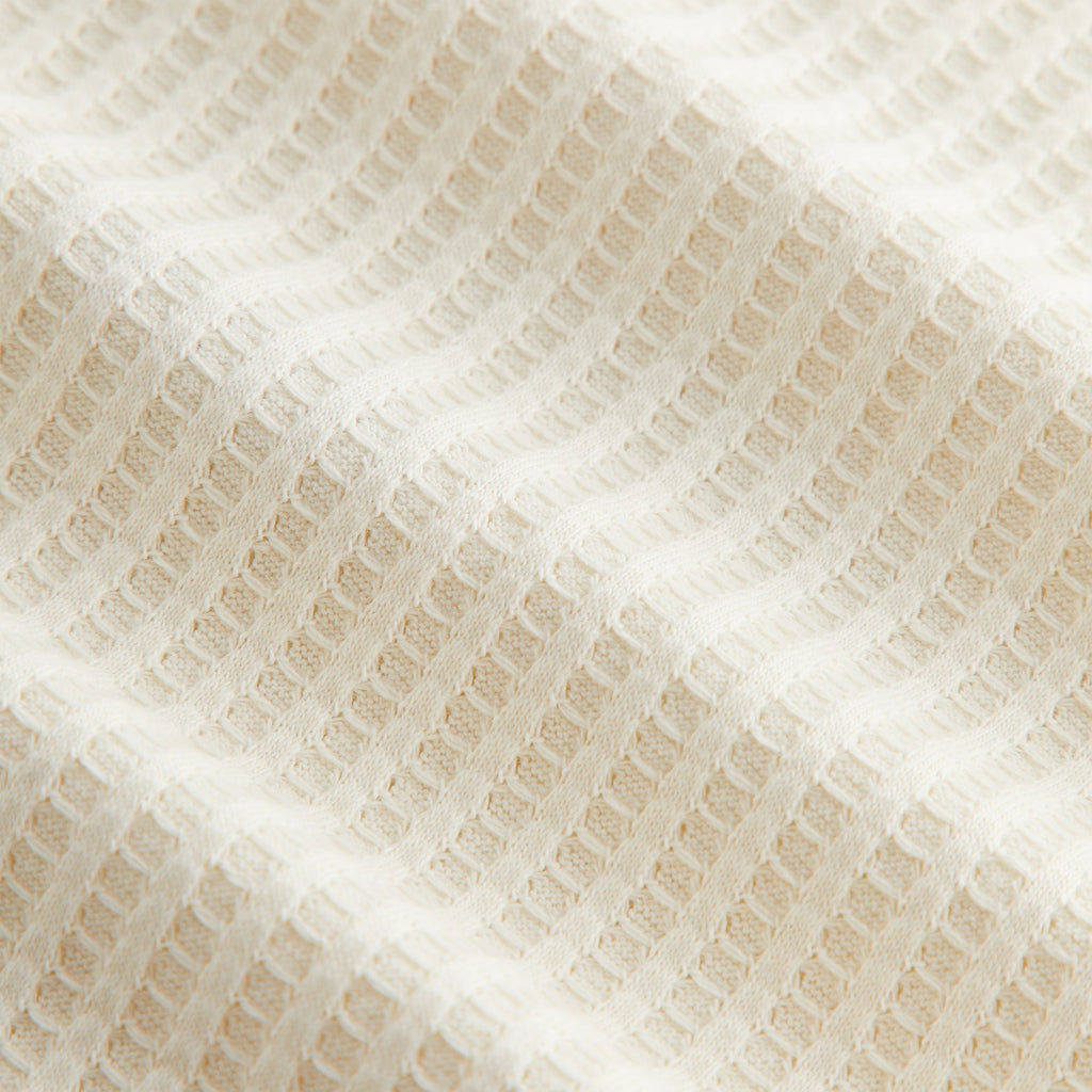 Kith Women Fei Waffle Cropped Tee - Sandrift