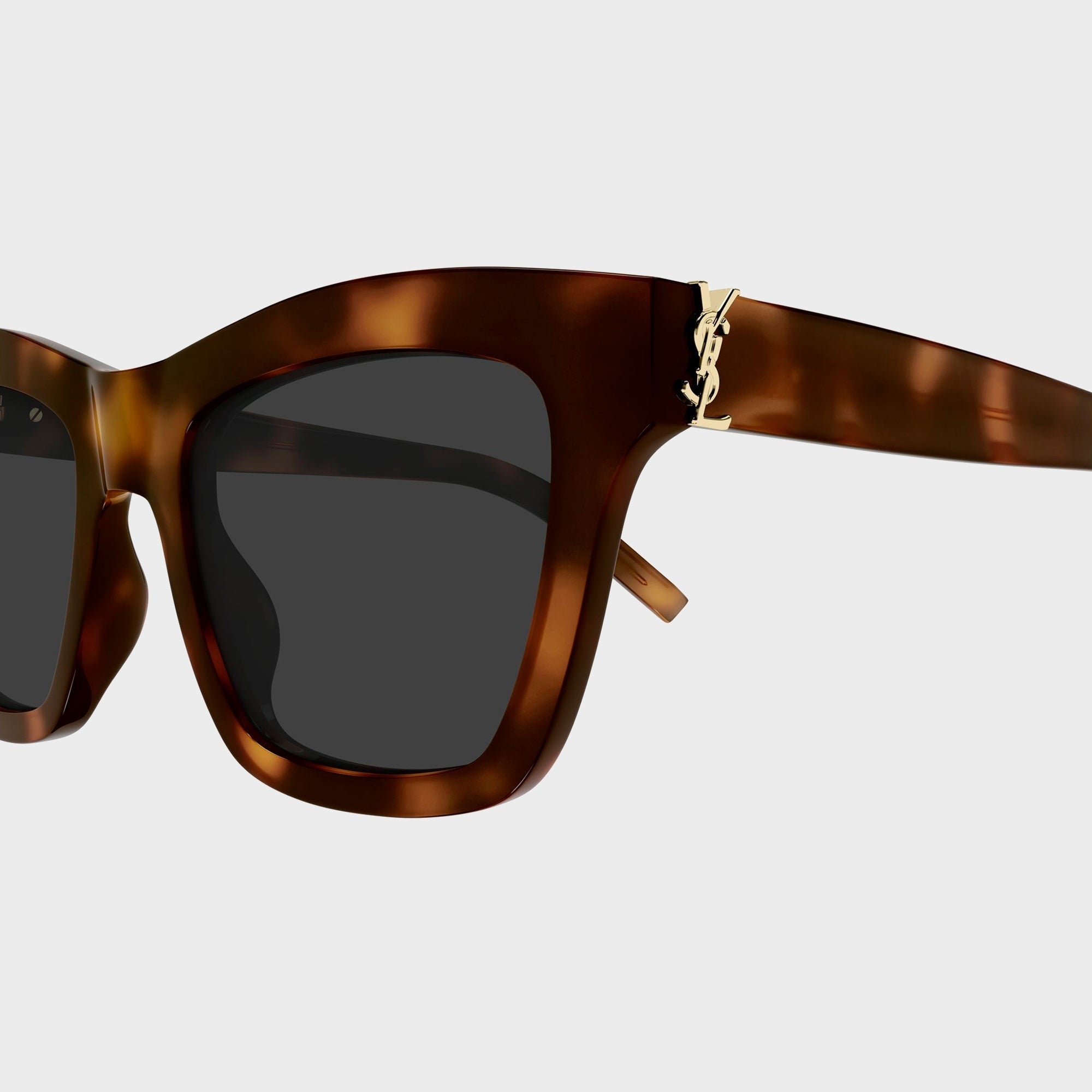 Saint Laurent SLM156 Cat-Eye Sunglasses - Havana / Grey
