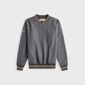Metalwood Lined V-Neck Pullover Windbreaker - Multicolor
