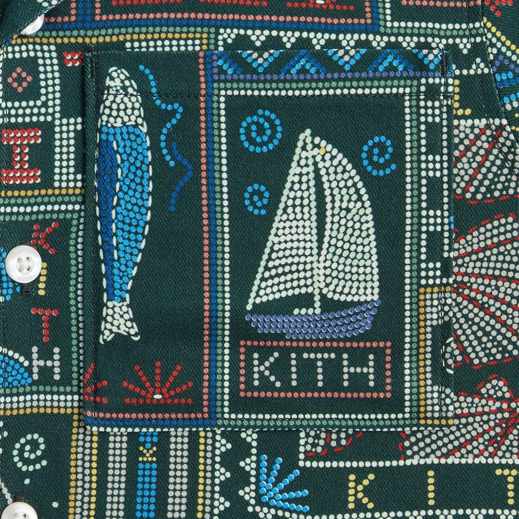 Kith Kids Beach Tile Thompson Camp Shirt - Stadium
