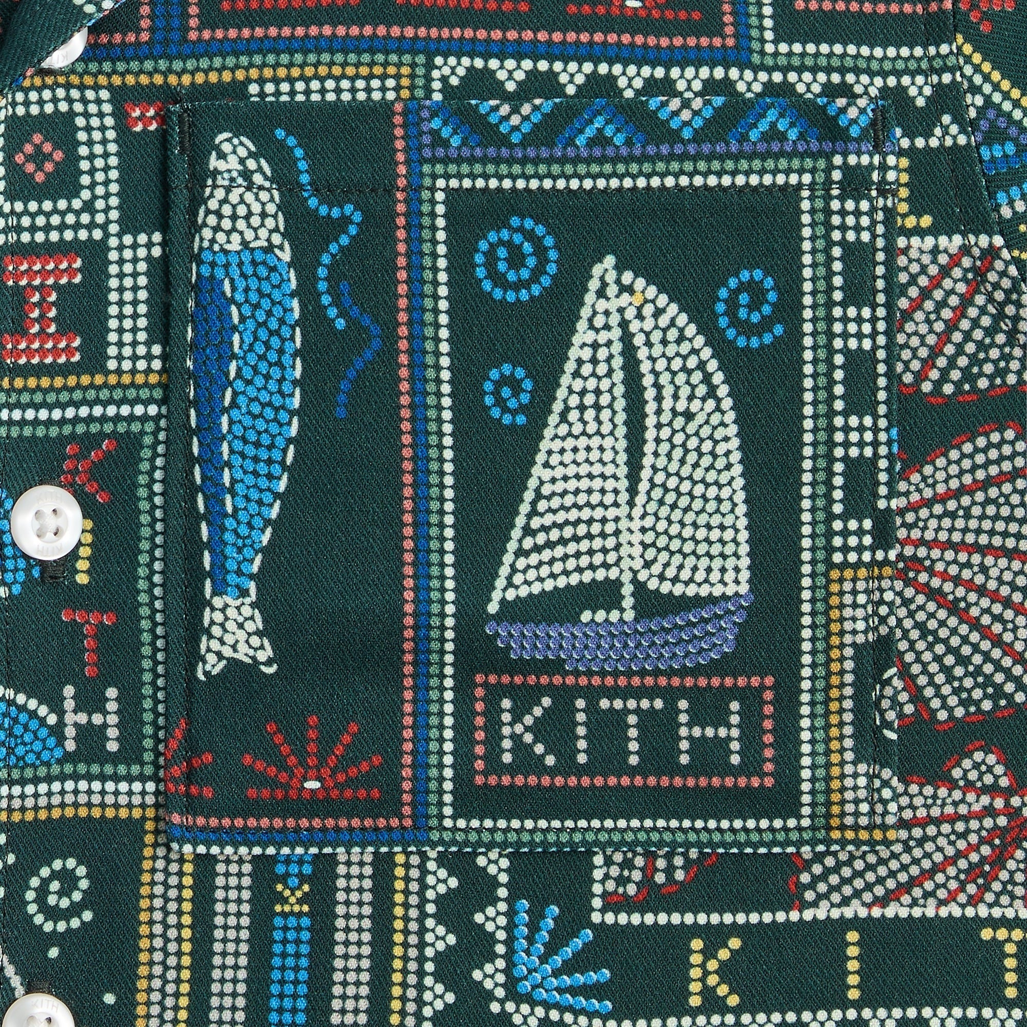 Kith Kids Beach Tile Thompson Camp Shirt - Stadium