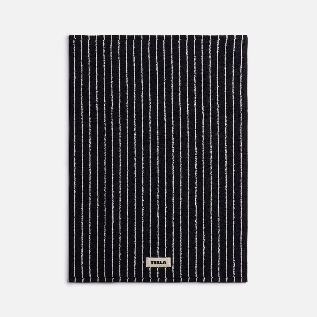 Tekla Bath Mat - Black Stripes